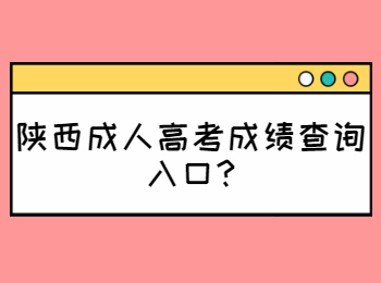 陜西成人高考成績查詢?nèi)肟?