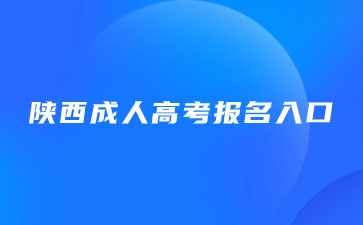 2024年陜西成人高考報(bào)名平臺(tái)入口